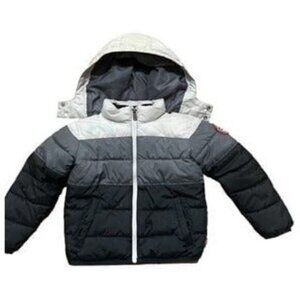 Levi’s Black And Gray Puffer Snow Jacket Child’s Sz‎ 4T Front Zip coat